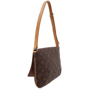 Louis Vuitton Leather Brown Bag Shoulder Musette Short Tango Monogram